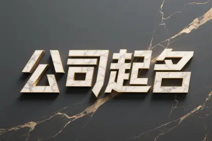 公司起名可以带中字吗